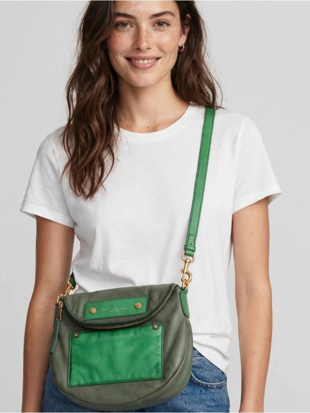 Marc by Marc Jacobs Green Leather Crossbody Bag